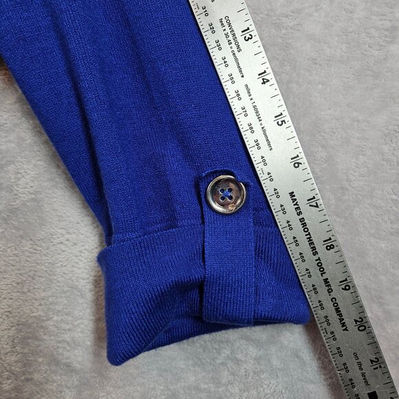 JM Collection Womens Large Colorblock Cowl Neck Tunic Sweater Tab Sleeve Career - Picture 5 of 9